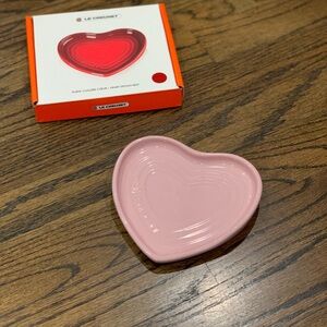 New Le Creuset Chiffon Pink Heart Shaped Spoon Rest 13cm